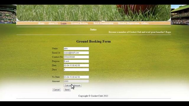 Cricket Club Management Project смотреть онлайн