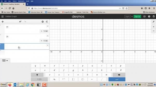 Calculating Factorials With Desmos