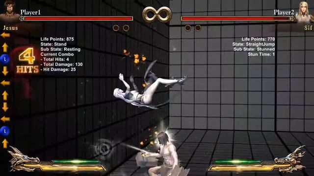 Fight of Gods - Jesus All Combo demonstrate смотреть онлайн