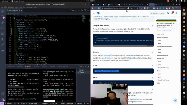 Criando projeto REACT e instalando MATERIAL UI - #React #MUI смотреть онлайн