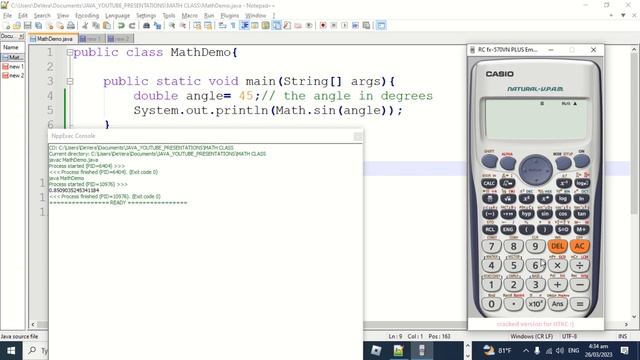 Sine method in Java смотреть онлайн
