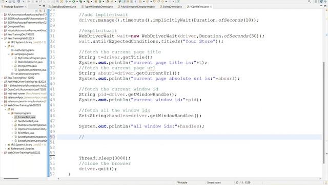 WebDriver Wait Commands Cookies Demo GetElements Boolean Commands March 07 2023 смотреть онлайн