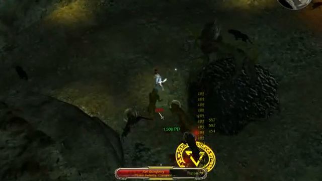Sacred 2 Fallen Angel High Elf Claiat vs Gyrvim Island Dragon смотреть онлайн