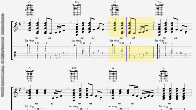 Pink Floyd - Wish You Were Here - Tab Guitar - (0001-T1) смотреть онлайн