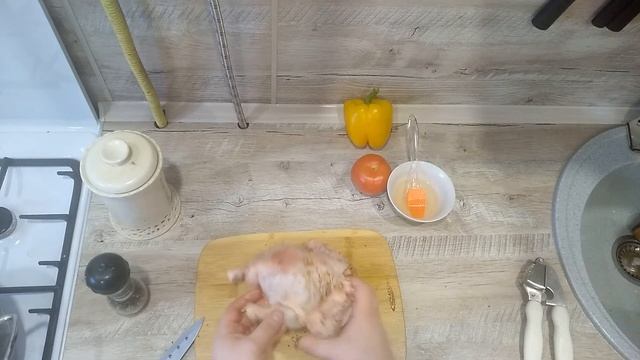 Цыпленок Корнишон с овощным гарниром смотреть онлайн