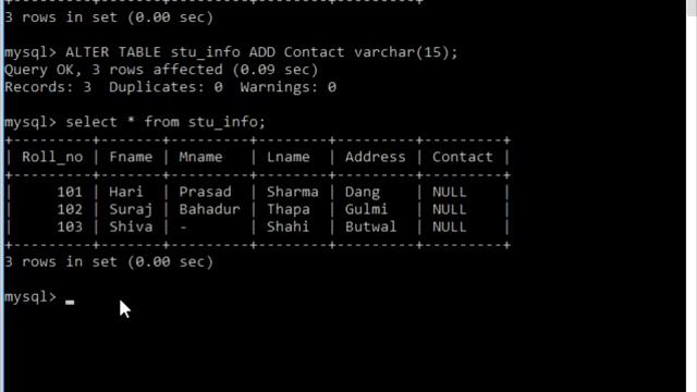 MySQL Tutorials | How to add New column & delete Old column In Nepali By - NP Rijal(part-4) смотреть онлайн