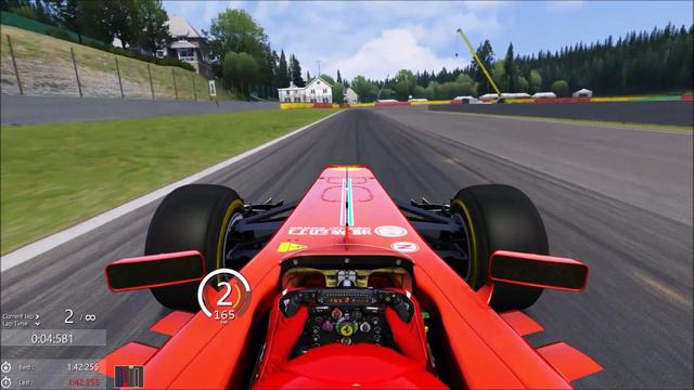 Assetto Corsa: V10 powered Ferrari F138 at Spa - 1:42.255 смотреть онлайн