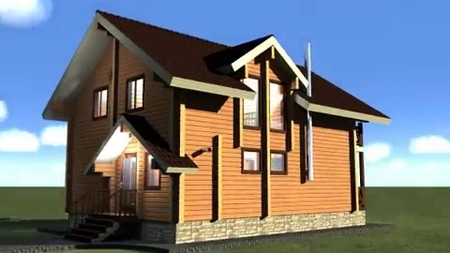 дом из бруса 168 м2 с балконом смотреть онлайн