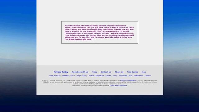Roblox Funny Account Creation Disabled Reason смотреть онлайн