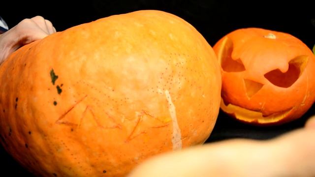 Самая страшная тыква на Хэллоуин своими руками. Быстрый способ! смотреть онлайн