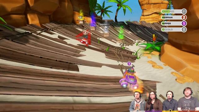 Obliteracers - #1 - Cart Racing Madness (4 Player Gameplay) смотреть онлайн