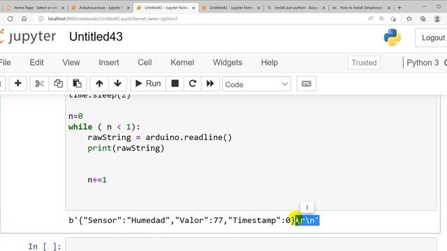 Transferir datos desde Arduino a Python a través del puerto serial usando JSON смотреть онлайн