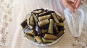 Заморозка баклажанов на зиму и салат из них
