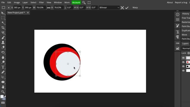 Create Logo from Scratch & Animate on Photopea смотреть онлайн