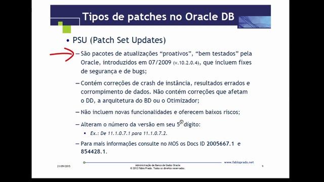 Atualizando patches no Oracle Database смотреть онлайн