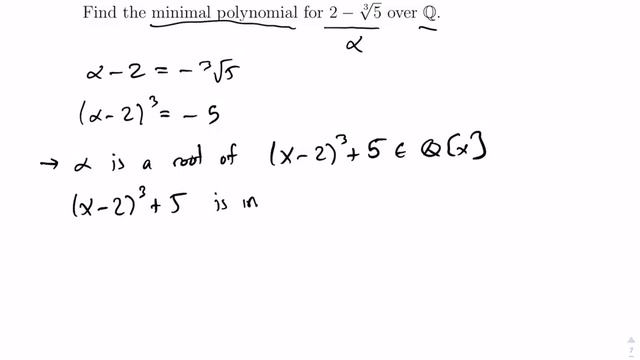 Polynomials: Finding the Minimal Polynomial of an Algebraic Element смотреть онлайн