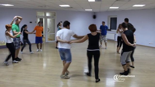 Сальса руэда. Связка "Camaguey" (Salsa / rueda / camaguey) смотреть онлайн