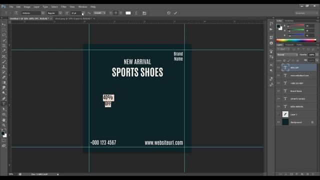 How to Create Social Media Post Design in Photoshop | Adobe Photoshop Tutorial смотреть онлайн