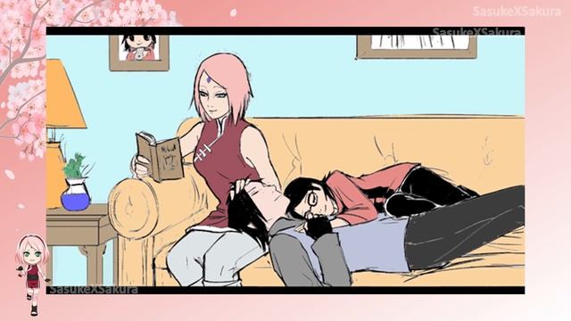 A cosy day at home - Sakura and Sasuke [SasuSaku] Doujinshi смотреть онлайн