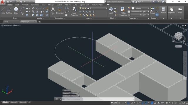 How to Draw Dressing table step by step in AutoCAD 2D Convert to 3D & Rendering, "Siraj Muhammad". смотреть онлайн