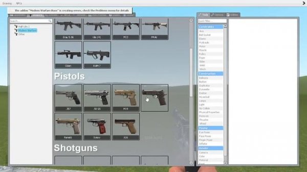 Garrys mod Modern warfare guns Not working (How do you fix this?)