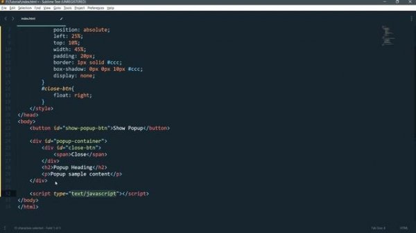 Simple Popup using HTML CSS & Jquery | Popup using Jquery | Modal Dialog | Dialog Box using Jquery