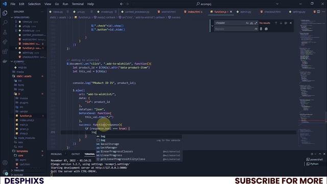 Add Product to Wishlist - in E-commerce Website using Django | EP. 39 смотреть онлайн
