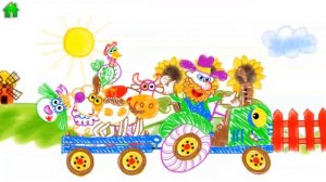 Ферма старого Макдональда. Веселая раскраска от Bini Bambini.