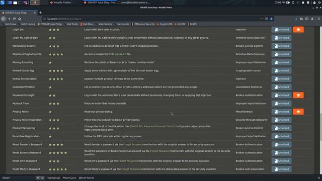 OWASP Juice shop challenges |confidential document | nested easter egg | backup | score board смотреть онлайн