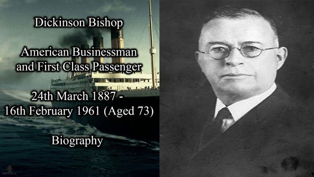 Titanic Passengers | Dickinson Bishop Biography | American Businessman and Survivor смотреть онлайн
