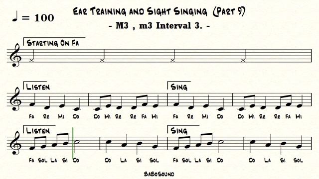Ear Training and Sight Singing (Part 9) / M3, m3 Interval смотреть онлайн