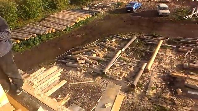 Деревянные дома Карелии, монтаж восьмерика смотреть онлайн