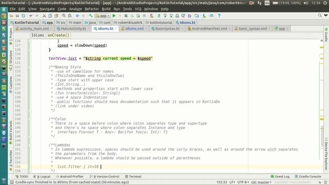 Android Kotlin Tutorial #027 - Coding Conventions - Lambda смотреть онлайн