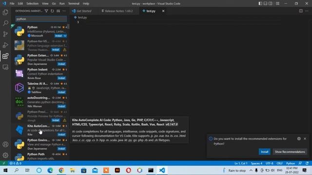 How download and Install Python in Visual Studio Code | How to setup Python in Visual Studio Code смотреть онлайн