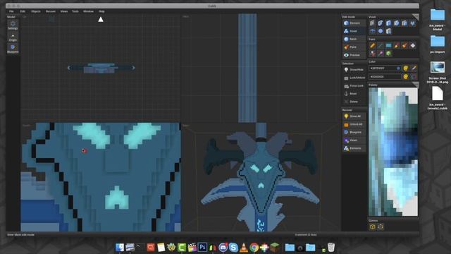 Minecraft 3D Modeling | "Ice Sword" | Voxel Art | Cubik Studio (time-lapse) смотреть онлайн