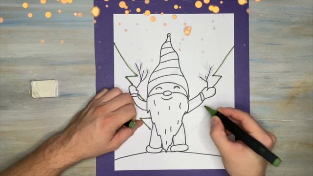 How to draw a Gnome Easy / Как нарисовать Гнома легко смотреть онлайн