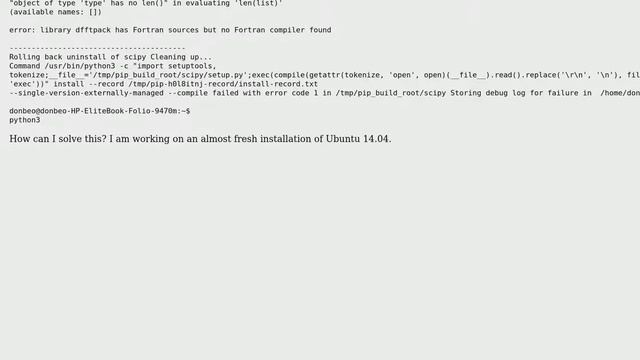 Ubuntu: Upgrade scipy to the latest version (2 Solutions!!) смотреть онлайн