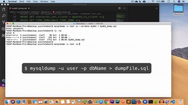 How to Backup and Restore MySQL/MariaDB database using mysqldump