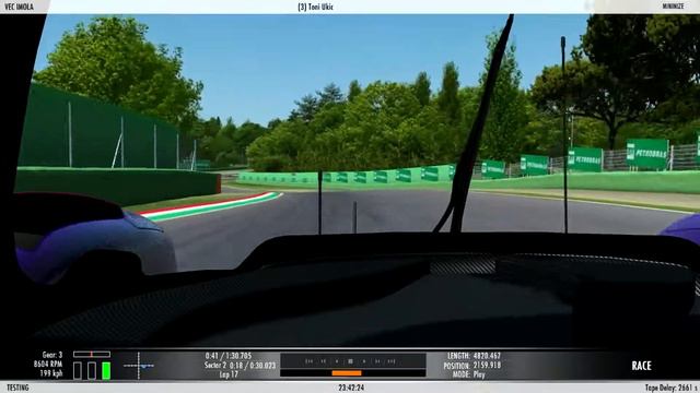 Oreca 07 LMP2 Onboard - Imola [VEC] смотреть онлайн
