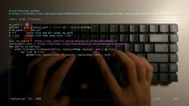 用Python批量替換文本(多層文件夾，多文件)沒有命令行工具來得方便 смотреть онлайн