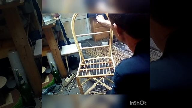 Делаю сиденье и спинку стула из лозы смотреть онлайн