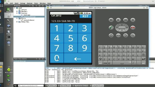 Android Qt4 Necessitas first app - Калькулятор приёмной комиссии смотреть онлайн