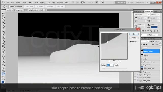 Photoshop & 3ds max Tutorial: Zdepth Pass (V-Ray) смотреть онлайн
