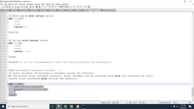 #4 Python Local Variable (Procedural Oriented) | Python for Beginners смотреть онлайн