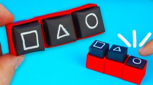 Поп Ит Игра в кальмара из бумаги оригами поделки своими руками