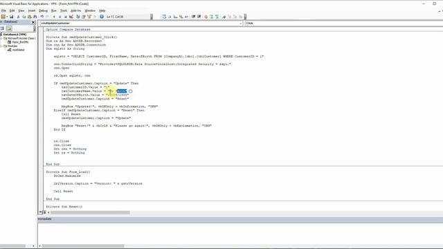 Access VBA 11 - Pull Data from SQL Database to Textbox смотреть онлайн