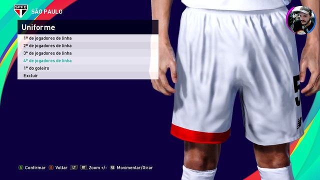 UNIFORME TITULAR (HOME KIT) SÃO PAULO FC 2024 PES 2021 PS4 PS5 PC смотреть онлайн