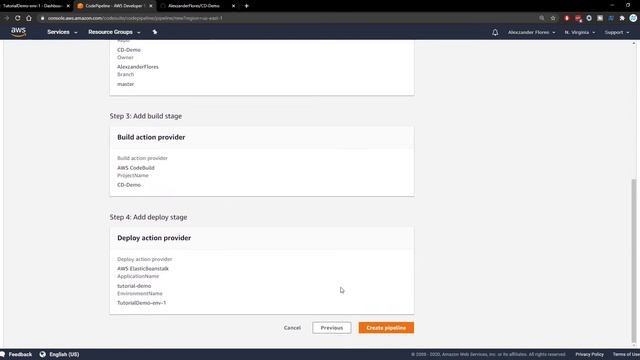Elastic Beanstalk Code Pipeline Continuous Deployment (2020) [Episode #3] смотреть онлайн