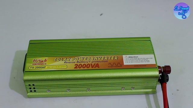 How To Connect Inverter Sinhala ||12v Convert To 220v- Battery Sine Wave Inverter ||SL Chandi ||202