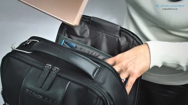 Обзор рюкзака для ноутбука Piquadro BRIEF2 Bagmotic CA5477BR2BM смотреть онлайн